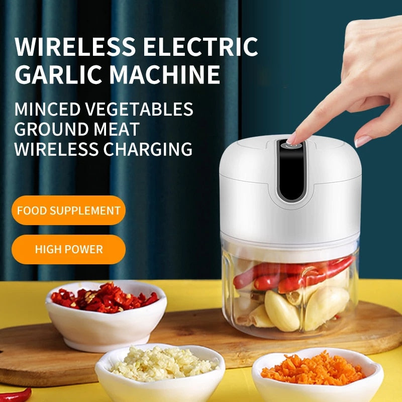 Rechargeable Automatic Garlic Chopper – 4EVER SUPERMARKET