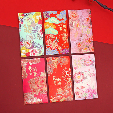 2023 Mix Glittering Flower Red Envelopes (36 PCS)